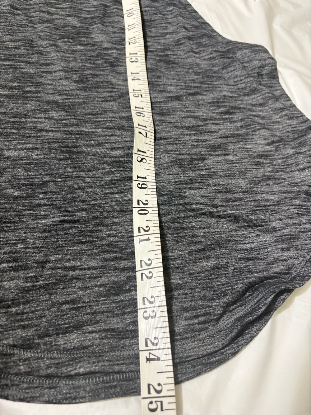Lululemon Athletica Racerback Tank Top Size 4 Heathered Gray Black Yoga Gymm - Picture 6 of 6